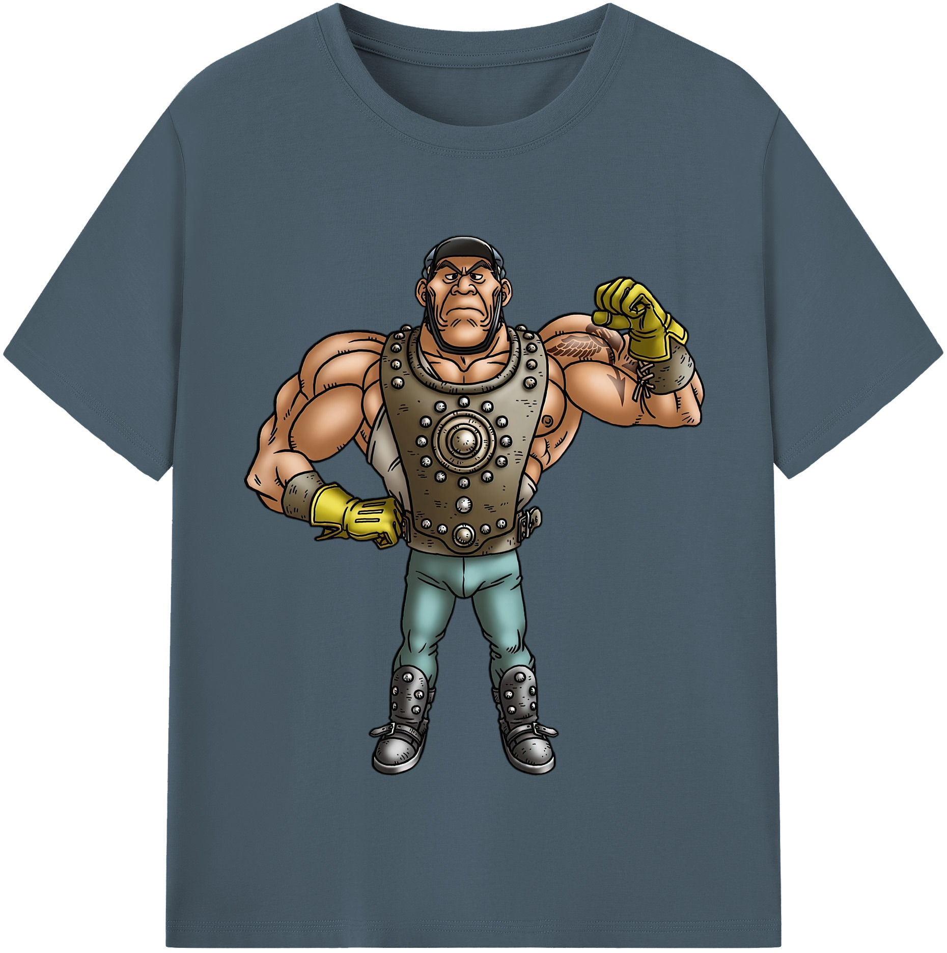 （画像用） ドラゴンクエスト Doragon Kuesuto Dragon Quest 綿100％半袖Tシャツ（フロントプリント）